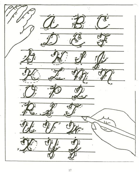 Cursive Alphabet 4th Grade | AlphabetWorksheetsFree.com