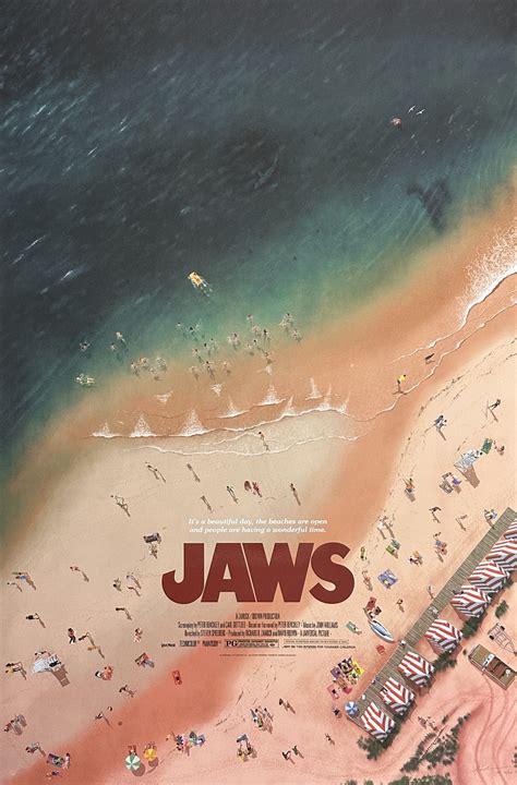 Original Jaws Movie Poster - Steven Spielberg - Andrew Swainson - Shark