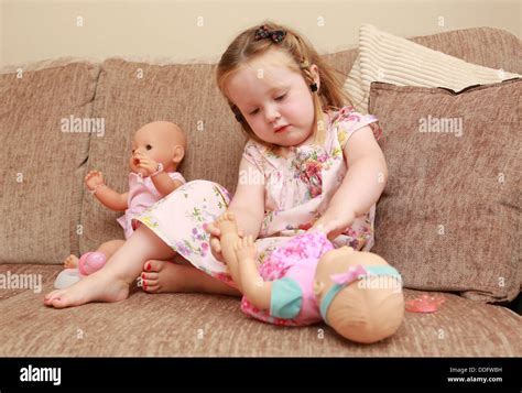 Changing little girl hi-res stock photography and images - Alamy