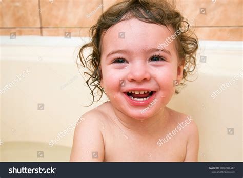 Happy Funny Baby Girl Laughing Bathed Stock Photo 1006084447 | Shutterstock