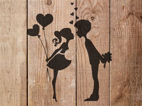 Couple Love Stencil - Art and Wall Stencil - Stencil Giant