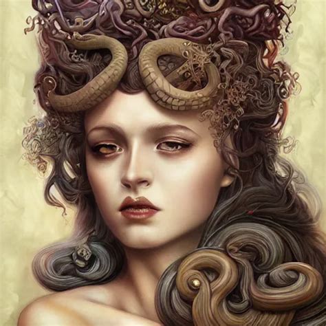 realistic mythological greek medusa, snakes on the | Stable Diffusion | OpenArt