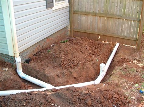 PVC pipe is the best product for gutter drainage. It is much less likely to clog than the ...