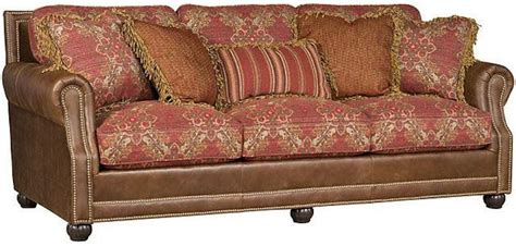 King Hickory Living Room Julianna Leather Fabric Sofa 3000-LF - High ...