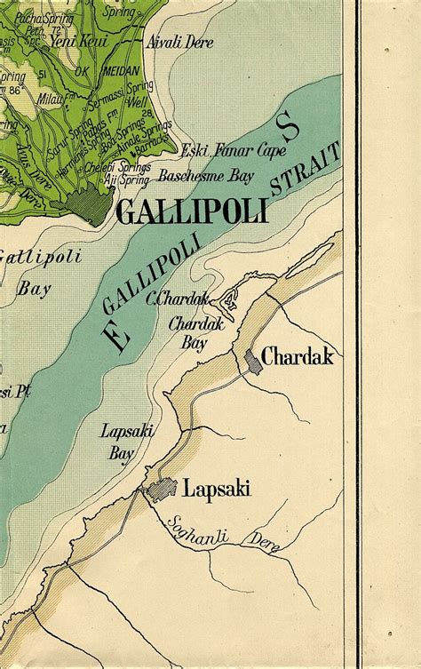 MAPCO Map And Plan Collection Online : War Map Of The Gallipoli Peninsula 1915.