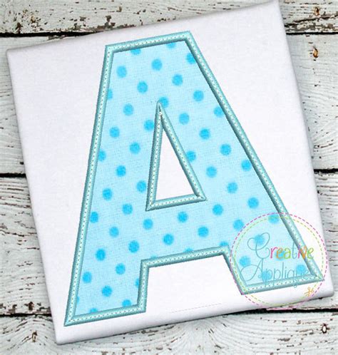 Applique Alphabet Letter Set A-Z Applique Machine Embroidery - Etsy