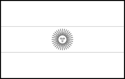 Argentina Flag Colouring Page – Flags Web