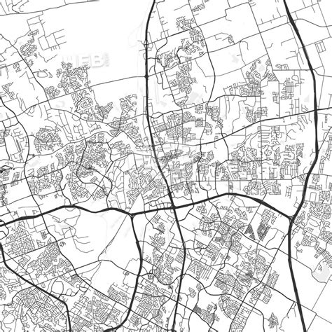 Round Rock, Texas - Area Map - Light | Hebstreits Sketches - Round Rock ...