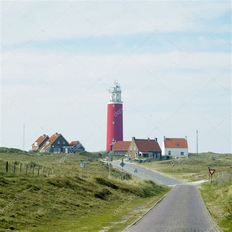 Lighthouse, De Cocksdorp, Texel Island, Netherlands — Stock Photo © phb ...