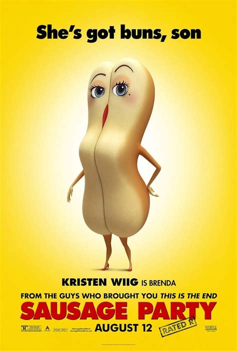 SAUSAGE PARTY movie poster No.3 | Sausage party movie, Sausage party, Movie posters