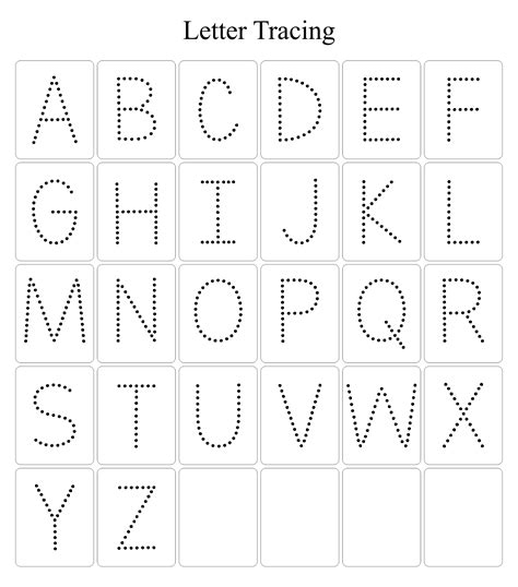 Tracing Letters - 25 Free PDF Printables | Printablee