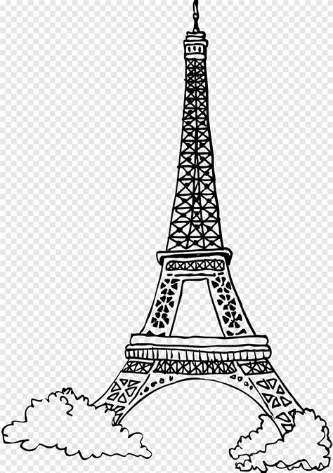 Eiffel tower, drawing, paris, tower, france, architecture, europe, travel, monument, souvenir ...