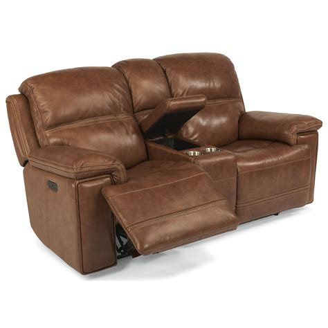 Flexsteel Latitudes-Fenwick Power Reclining Loveseat with Power Tilt ...