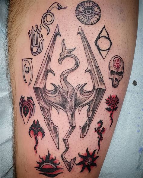 101 Amazing Skyrim Tattoo Ideas That Will Blow Your Mind! | Gaming ...