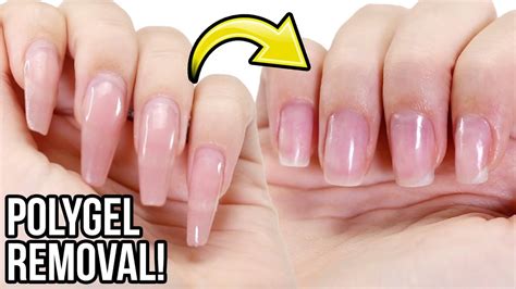 Remove PolyGel Nails: Step By Step How-To Tutorial - YouTube