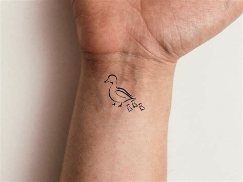 Baby Ducks Temporary Tattoo - Etsy