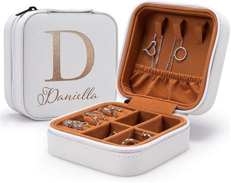 Personalized Jewelry Box Travel Jewelry Box Travel Jewelry - Etsy | Bridesmaid jewelry box ...