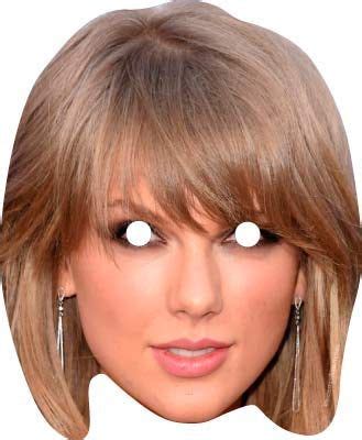 Taylor Swift Celebrity Mask Celebrity Face Mask, Custom Cutout, Printable Masks, Cardboard ...