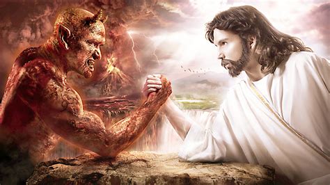 Jesus vs Satan Wallpaper - WallpaperSafari