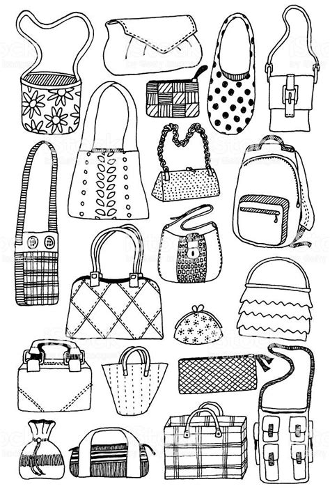 Bag doodles royalty-free bag doodles stock vector art & more images of ...