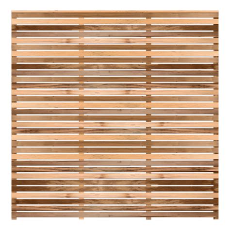 Cedar Double-Sided Slatted Fence Panel - Contemporary Fencing