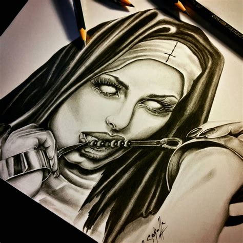 Devious Nun Drawing - Cassandra Sekulla by CassandraWilson on DeviantArt