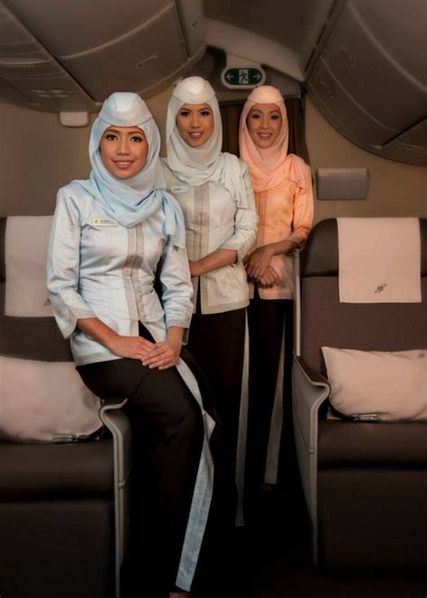 Royal Brunei Airlines new uniform for cabin crew 2014 #inflight #brunei Royal Brunei Airlines ...