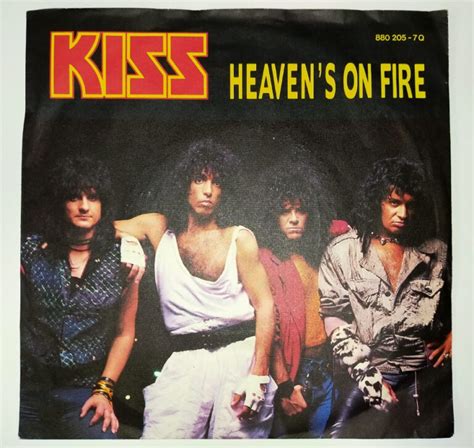 KISS 7″ Single Heaven’s On Fire (Germany) – Eulenspiegel's KISS Collector SHOP