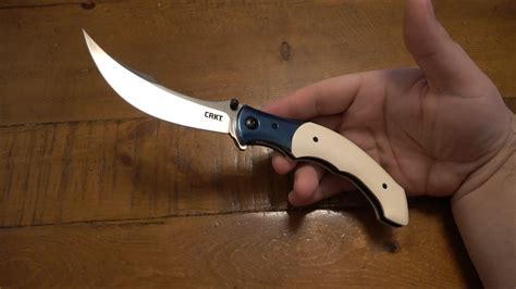 CRKT "Ritual" A Large Unique Affordable But VERY Usable Pocket Knife... - YouTube