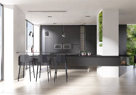 40 Beautiful Black & White Kitchen Designs