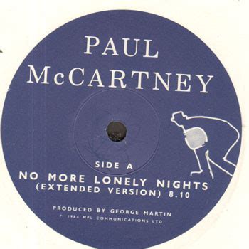 Paul McCartney – No More Lonely Nights (1984, Vinyl) - Discogs