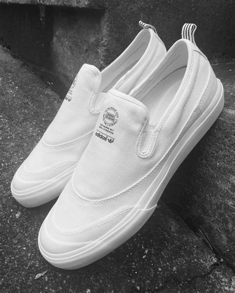 - @adidasskateboarding 'Matchcourt Slip' (white/white/white) - #exdsWALL | Sneakers men fashion ...
