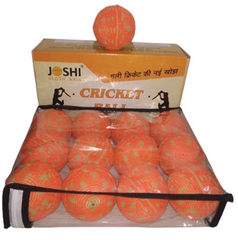 Cloth Hand Stitched Joshi Orange Cricket Ball, Size: Men, 65 G at Rs ...