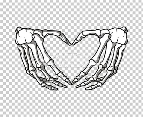 Finger Heart Human Skeleton Hand PNG, Clipart, Anatomy, Black And White, Cardiac Skeleton ...
