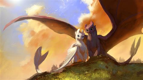 1600x900 Toothless And Lightfury Fanart Wallpaper,1600x900 Resolution HD 4k Wallpapers,Images ...