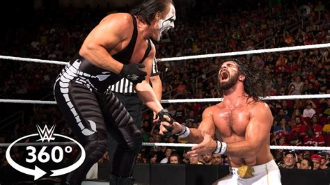 Sting and Seth Rollins relive their Night of Champions showdown: WWE 360° Virtual Interviews ...