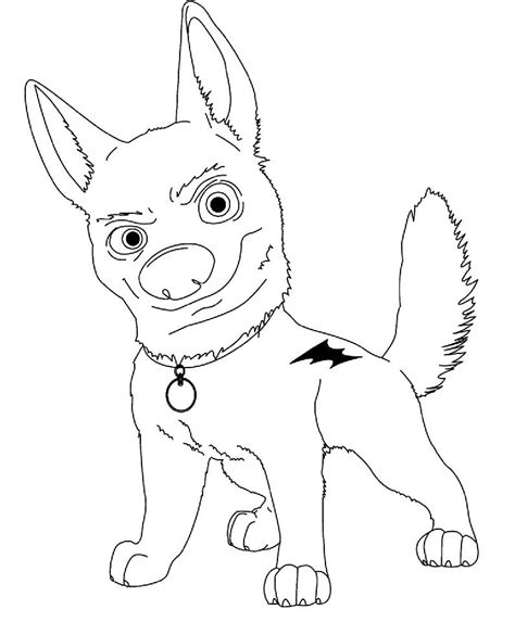 Bolt Coloring Pages - Best Coloring Pages For Kids | Dog coloring page ...