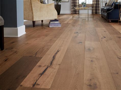 Mustang White Oak Distressed Engineered Hardwood XL Plank | Wood floors wide plank, Wide plank ...