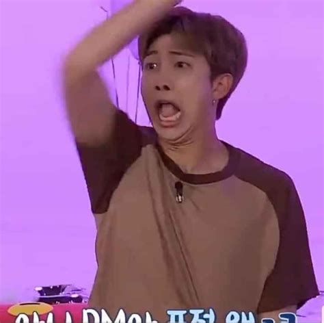 Bts Meme Faces, Funny Faces, Kim Namjoon, Shocked Face, Wholesome Pictures, Bts Reactions, Bts ...