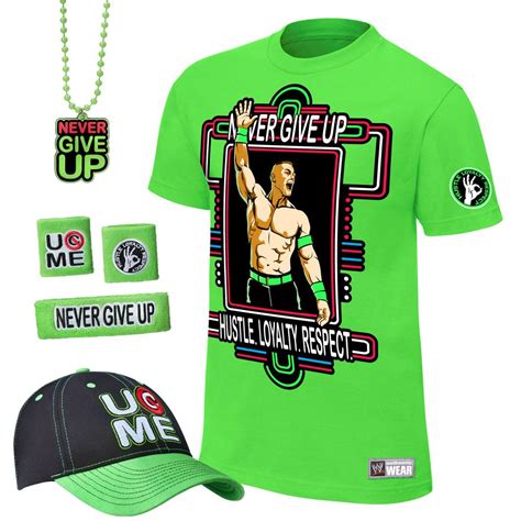 John Cena "Neon Green" Authentic T-Shirt Package | T shirt costumes ...