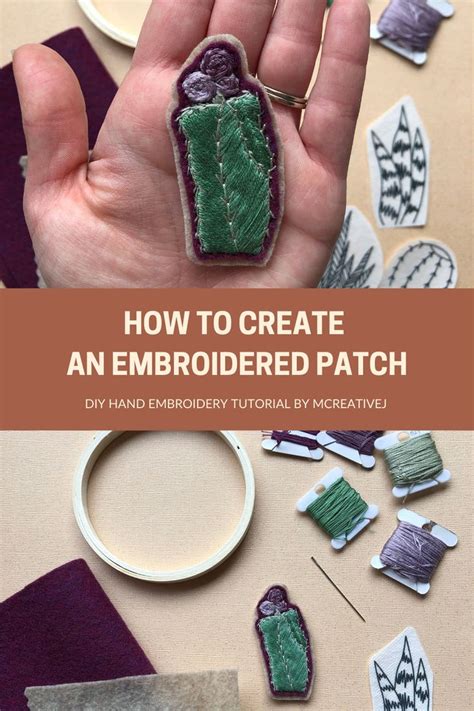 How to Create an Embroidered Patch | Embroidered patch diy, Diy patches embroidery, Embroidered ...