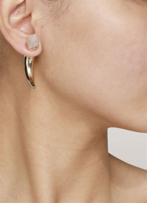 Lyst - Givenchy Shark Magnetic Earring in Metallic