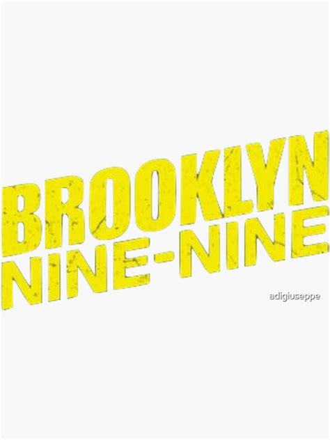 "Brooklyn 99 Logo" Sticker for Sale by adigiuseppe | Redbubble