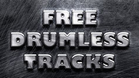 Free Drumless Tracks - YouTube