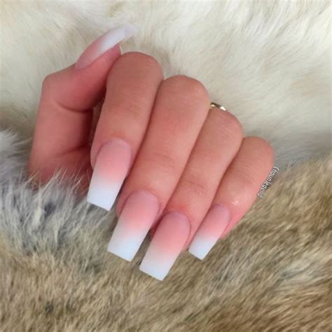 Square Pink and White Ombre Nails Tutorial: Get the Perfect Gradient!