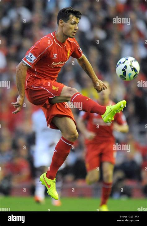 DEJAN LOVREN LIVERPOOL FC LIVERPOOL FC ANFIELD LIVERPOOL ENGLAND 13 September 2014 Stock Photo ...