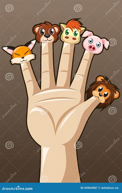 Puppet fingers stock vector. Illustration of cute, children - 44964987