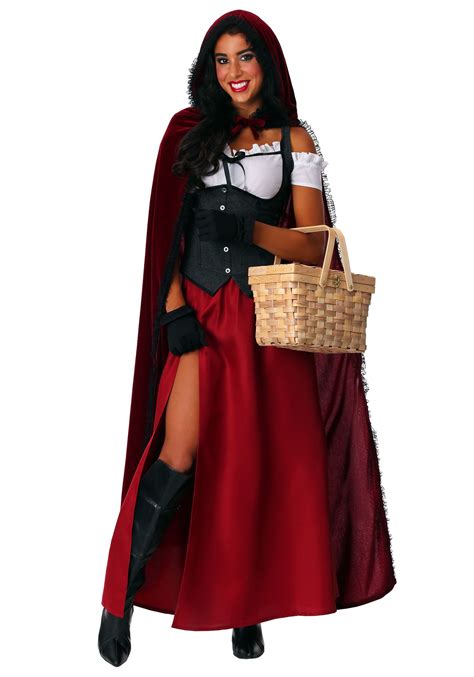 Womens Plus Size Ravishing Red Riding Hood Costume