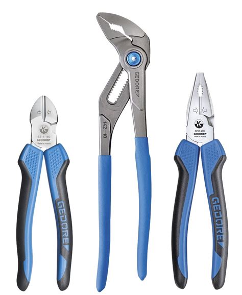 Gedore S 8393 S8393 Plier Set 3 Pcs, Blue, 3.6 x 17.5 x 3.5 cm, Set of 3 Pieces: Amazon.co.uk ...