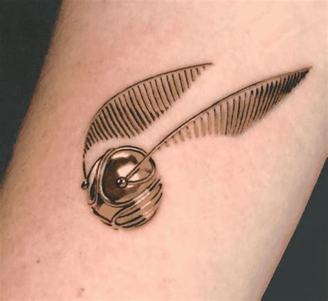 Golden Snitch Tattoo | Harry potter tattoos, Harry tattoos, Golden ...